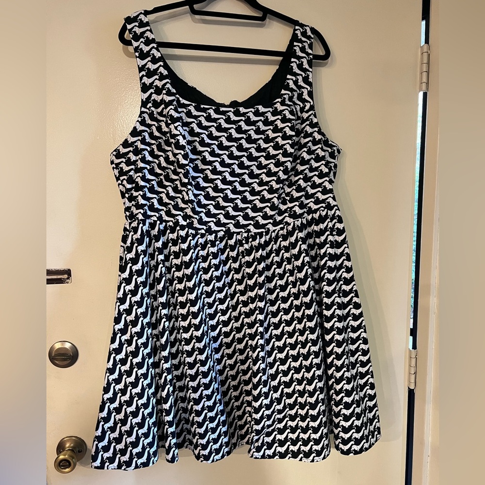 Retrolicious wiener dog skater dress 3x